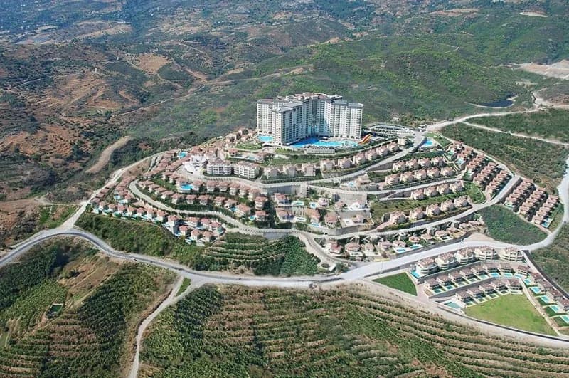 Villa 3+1 Miete — Goldcity Alanya — goldcity aerial