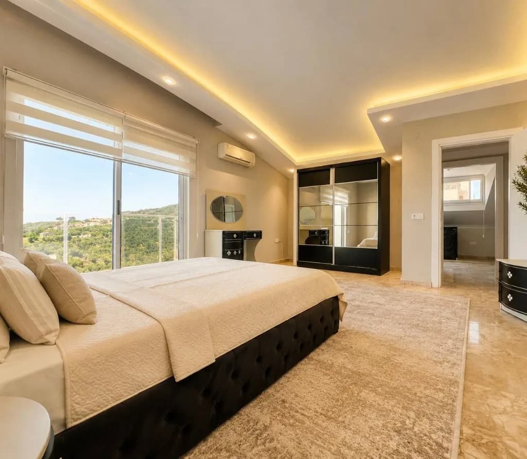 Location villa 5+1 — Alanya Kargıcak — bedroom hills