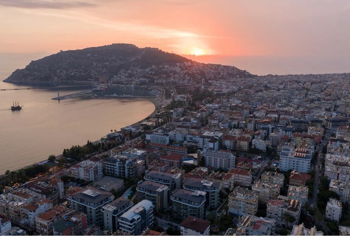 BestHome 36/37 the Legend — Duplex 2+1 Sea View — aerial sunset